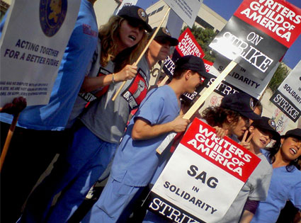 Grey's Anatomy cast, Writers' Strike Grey's Anatomy cast, Writers' Strike
